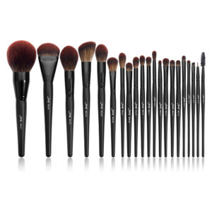 Jessup 21pcs Black Complete Makeup Brush Set