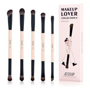 Jessup Makeup Brushes 10-in-5 Double Ended