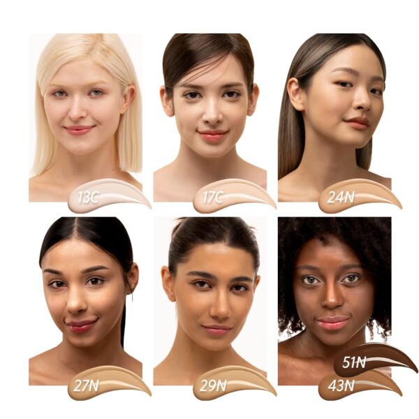 TIRTIR Mask Fit Red Cushion Foundation, Full Coverage Weightless, Skin Fit, Stain Glow Finish, Korean Makeup Cushion Foundation - Image 3