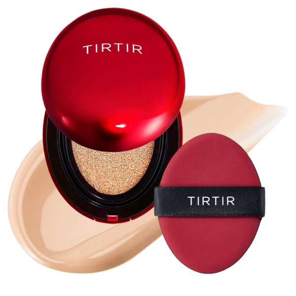 TIRTIR Mask Fit Red Cushion Foundation, Full Coverage Weightless, Skin Fit, Stain Glow Finish, Korean Makeup Cushion Foundation