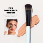 Jessup Face Makeup Brushes 3pcs Double Ended T503 5 Jessup Face Makeup Brushes 3pcs Double Ended Makeup Brush Set for Foundation Contour Blush Highlight and Concealer Brush, Premium Vegan Brush Set Bright Cyan T503