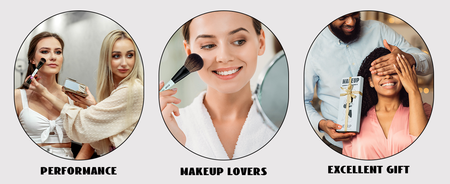 Jessup Makeup Brush Set 6pcs Double Sided 5