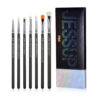 Jessup Brushes Eyeshadow Brush Set T334 7Pcs - Professional Eye Makeup Brush Kit for Smoky, Blending, Crease & Precision Eye Looks - Premium Vegan Synthetic Bristles