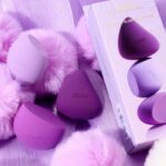 Jessup 3Pcs Makeup Sponge Set for Face Foundation Concealer Contour and Blusher, Purple SP017