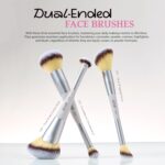 Jessup Makeup Brushes Set 7pcs with Bag Dual Ended Makeup Brush Premium Synthetic Foundation Contour Blush Highlight Blending Eyebrow Eyeshadow Shader Concealer Brush, Quiet Gray T520 3 Jessup Makeup Brushes Set 7pcs with Bag Dual Ended Makeup Brush Premium Synthetic Foundation Contour Blush Highlight Blending Eyebrow Eyeshadow Shader Concealer Brush, Quiet Gray T520