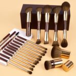 MAANGE 20 Pcs Makeup Brushes with Gift Box Coffee Gold 2 MAANGE 20 Pcs Makeup Brushes with Gift Box, Double-End Multi-functional Makeup Brushes for Blending Liquid Powder Concealer Cream Blush Buffe (Coffee Gold)