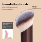 MAANGE 7 Pcs Makeup Brush Set Coffee 6 MAANGE 7 Pcs Makeup Brush Set Double Sided Kabuki Makeup Brushes Contour Brush for Foundation Liquid Powder Concealer Cream Cosmetics Bronzer Blending Blush Buffing Makeup Tools (Coffee)