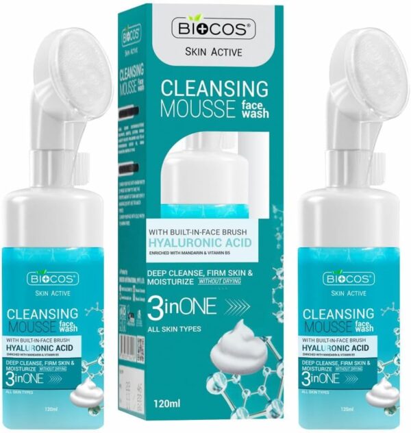 BIOCOS Hyaluronic Acid Face Wash Mousse 2pack
